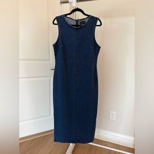 ASOS denim midi dress